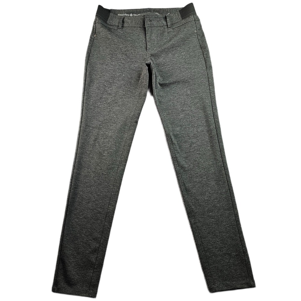 Simply Vera Vera Wang Pants Womens Small Gray Heather Stretch Skinny Waistband